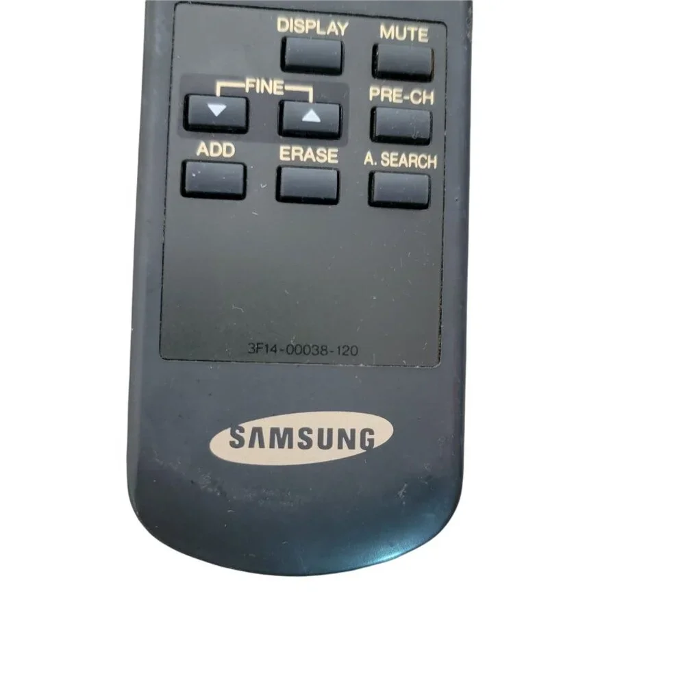 Genuine Samsung TV VCR Remote Control 3F14-00038-120 Tested and Works